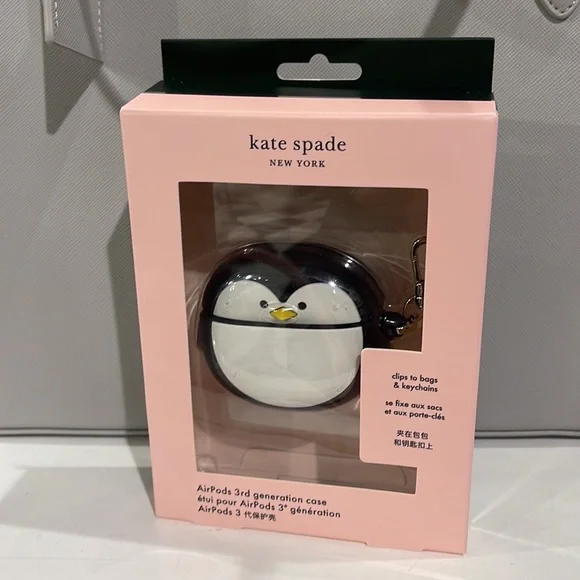 Kate Spade New York Penguin AirPods Silicon Tech Accessorie - Picture 11 of 16